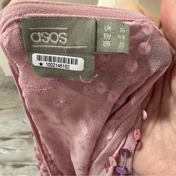 ASOS Embellished Sequin Kimono Mini Dress size 12 - Picture 6 of 6